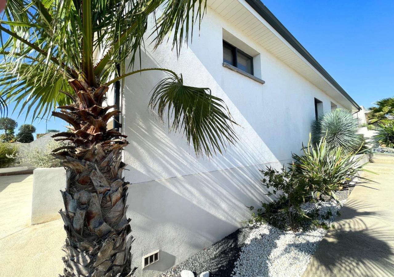 Villa Contemporaine Avec Piscine Chauffee Proche Des Plages Sauvian Eksteriør bilde